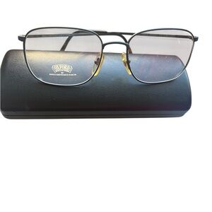 Angelo Americano Oxford Men's Glasses in Black and navy Italy
